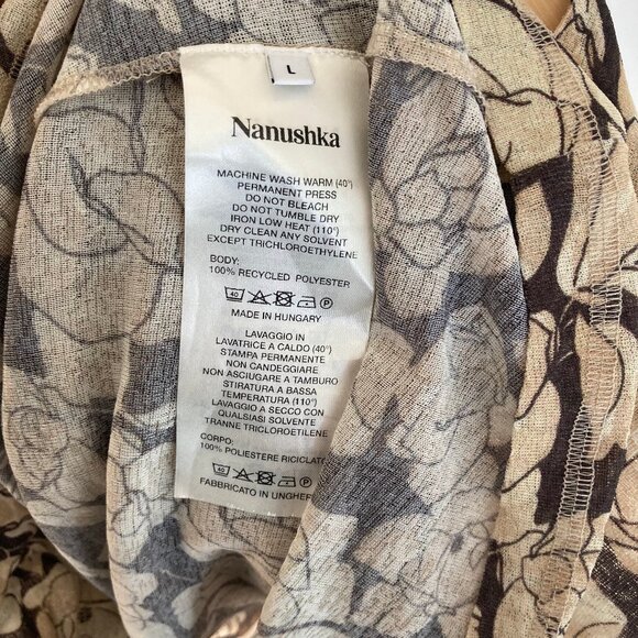 Nanushka Floral Turtleneck Top - Picture 5 of 5